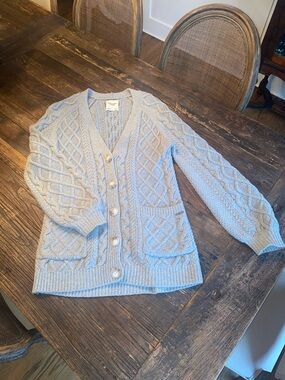 Vintage Abercrombie Cable Knit Button-Front Sweater Cardigan